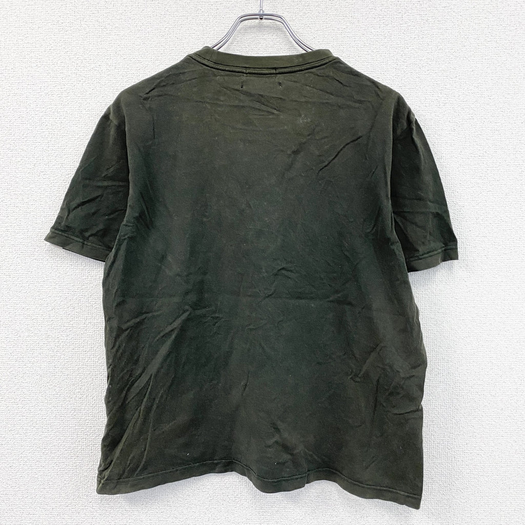 00s　OLD UNIQLO　オールドユニクロ　Robot Megastore　半袖Tシャツ　ダークグリーン　Lサイズ　古着