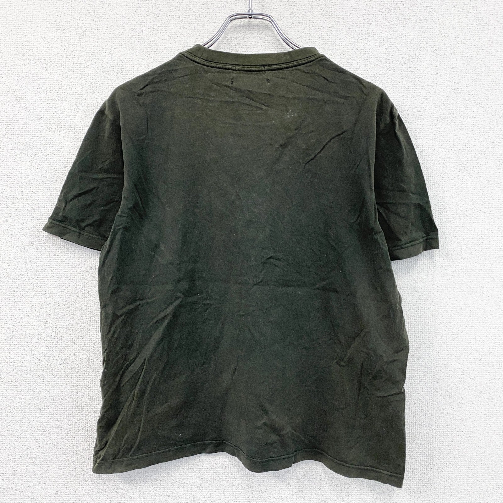 00s　OLD UNIQLO　オールドユニクロ　Robot Megastore　半袖Tシャツ　ダークグリーン　Lサイズ　古着