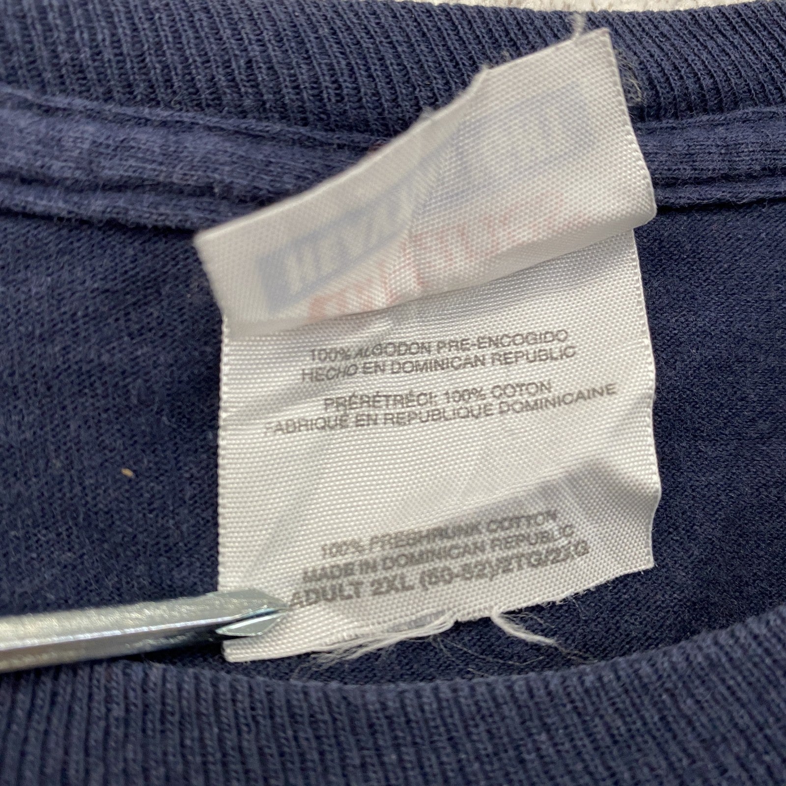 ～00s　Hanes　ヘインズ　半袖プリントTシャツ　ヴィンテージ　紺　ネイビー　2XLサイズ　古着