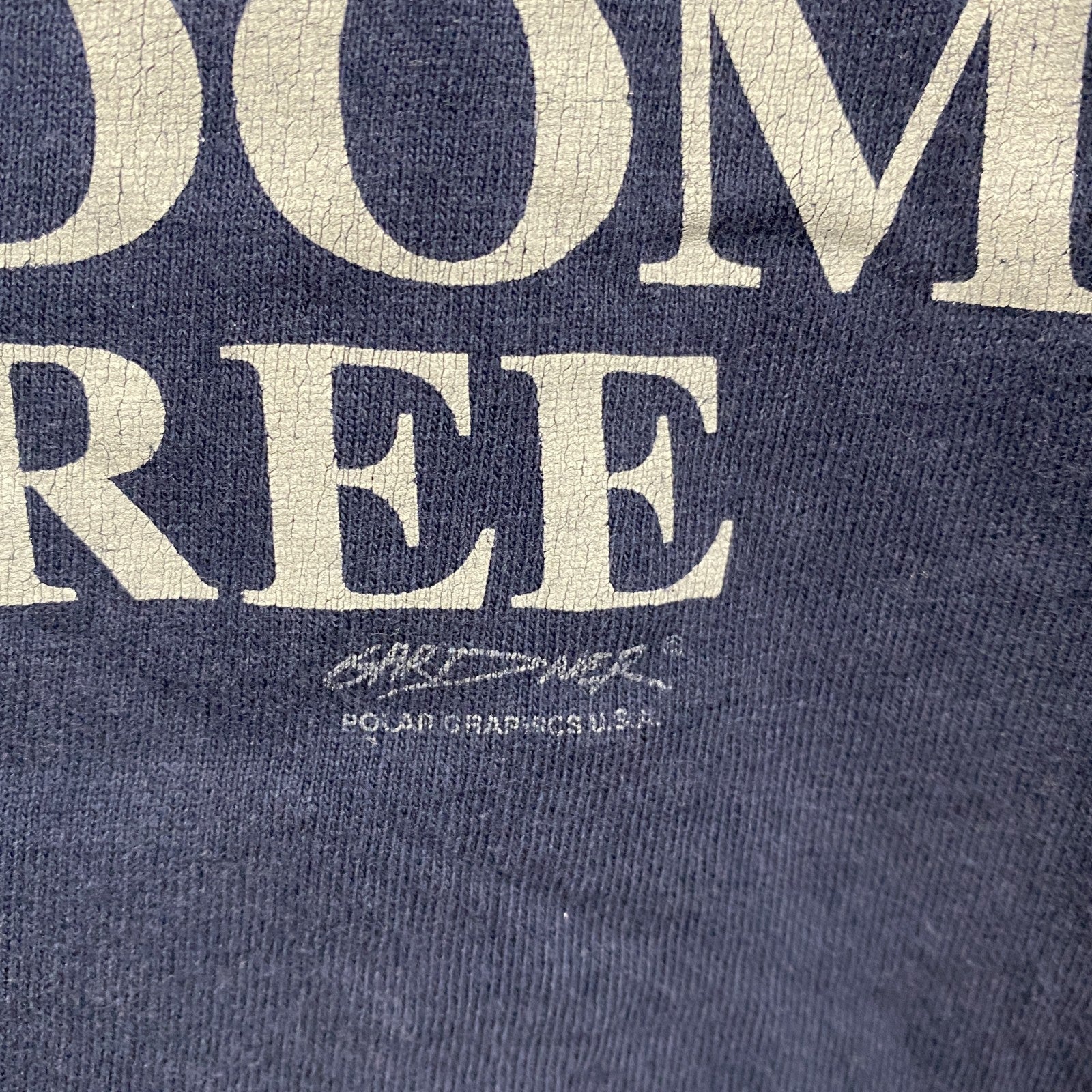 ～00s　Hanes　ヘインズ　半袖プリントTシャツ　ヴィンテージ　紺　ネイビー　2XLサイズ　古着
