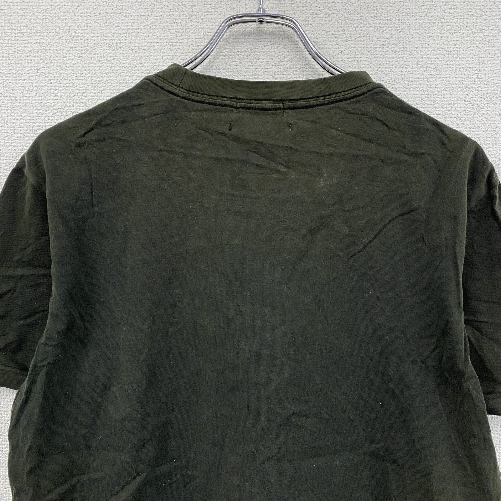 00s　OLD UNIQLO　オールドユニクロ　Robot Megastore　半袖Tシャツ　ダークグリーン　Lサイズ　古着