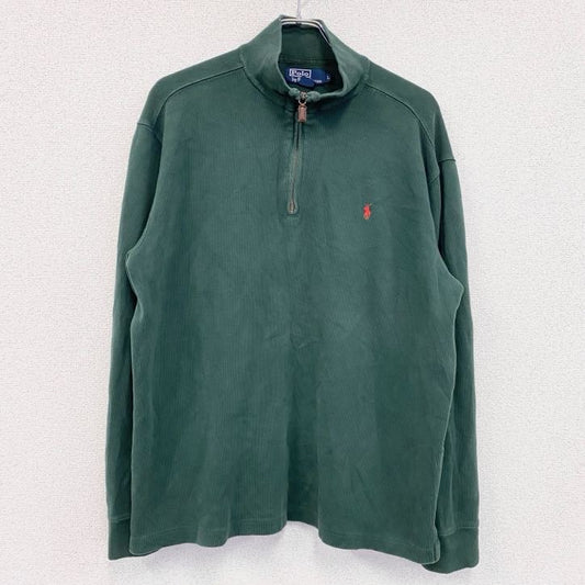 Polo by Ralph Lauren　ラルフローレン　ハーフジップスウェット/トレーナー 　緑　グリーン　Lサイズ