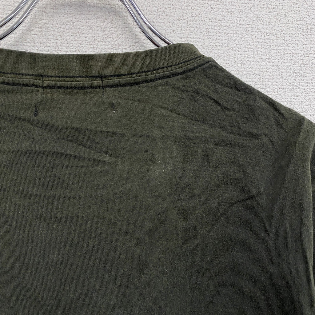 00s　OLD UNIQLO　オールドユニクロ　Robot Megastore　半袖Tシャツ　ダークグリーン　Lサイズ　古着