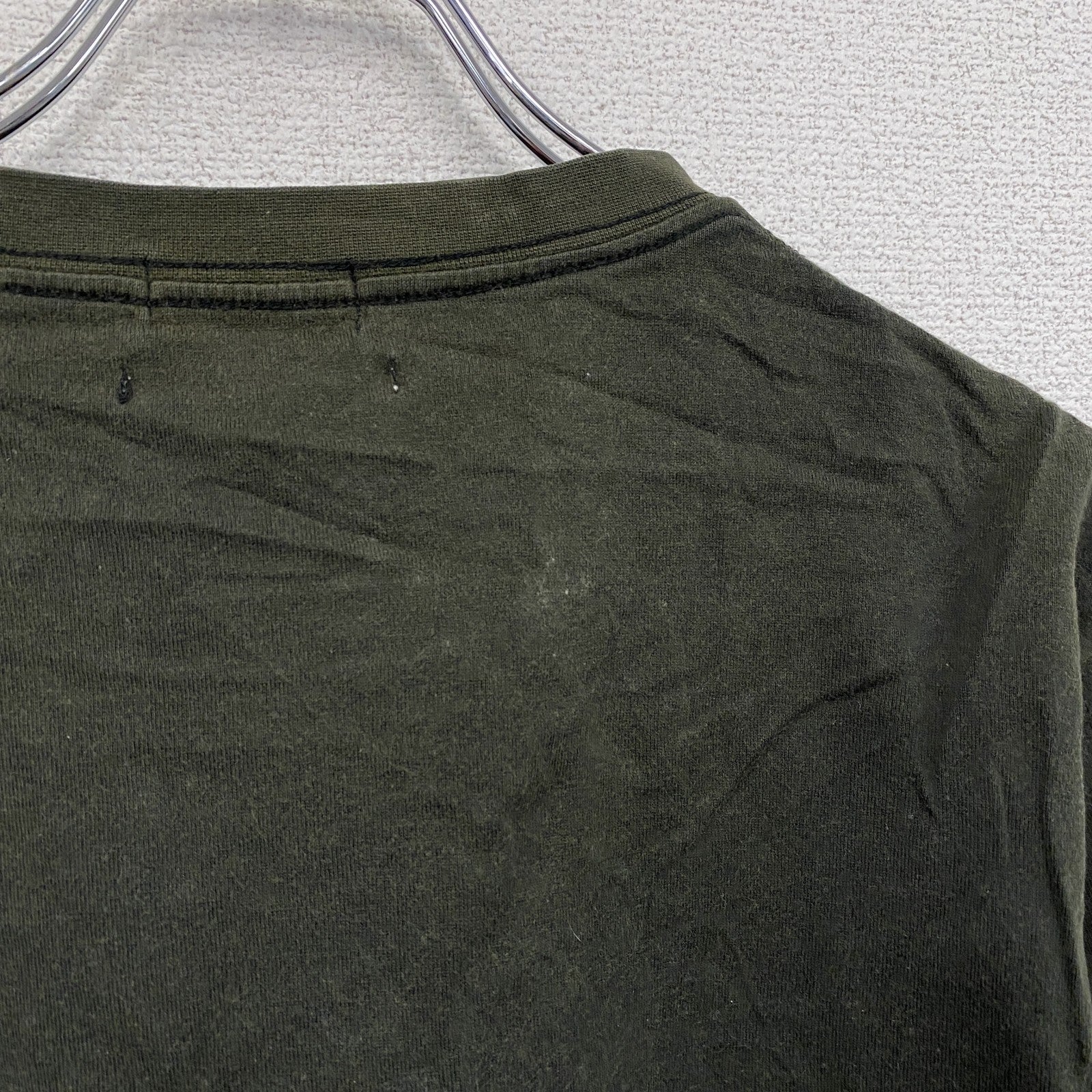 00s　OLD UNIQLO　オールドユニクロ　Robot Megastore　半袖Tシャツ　ダークグリーン　Lサイズ　古着