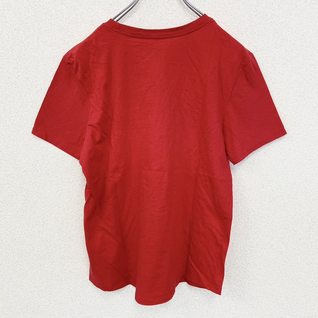 NIKE　ナイキ　半袖ビッグGプリントTシャツ　スウッシュロゴ　クルーネック　シティーボーイ　赤　レッド　Mサイズ　古着