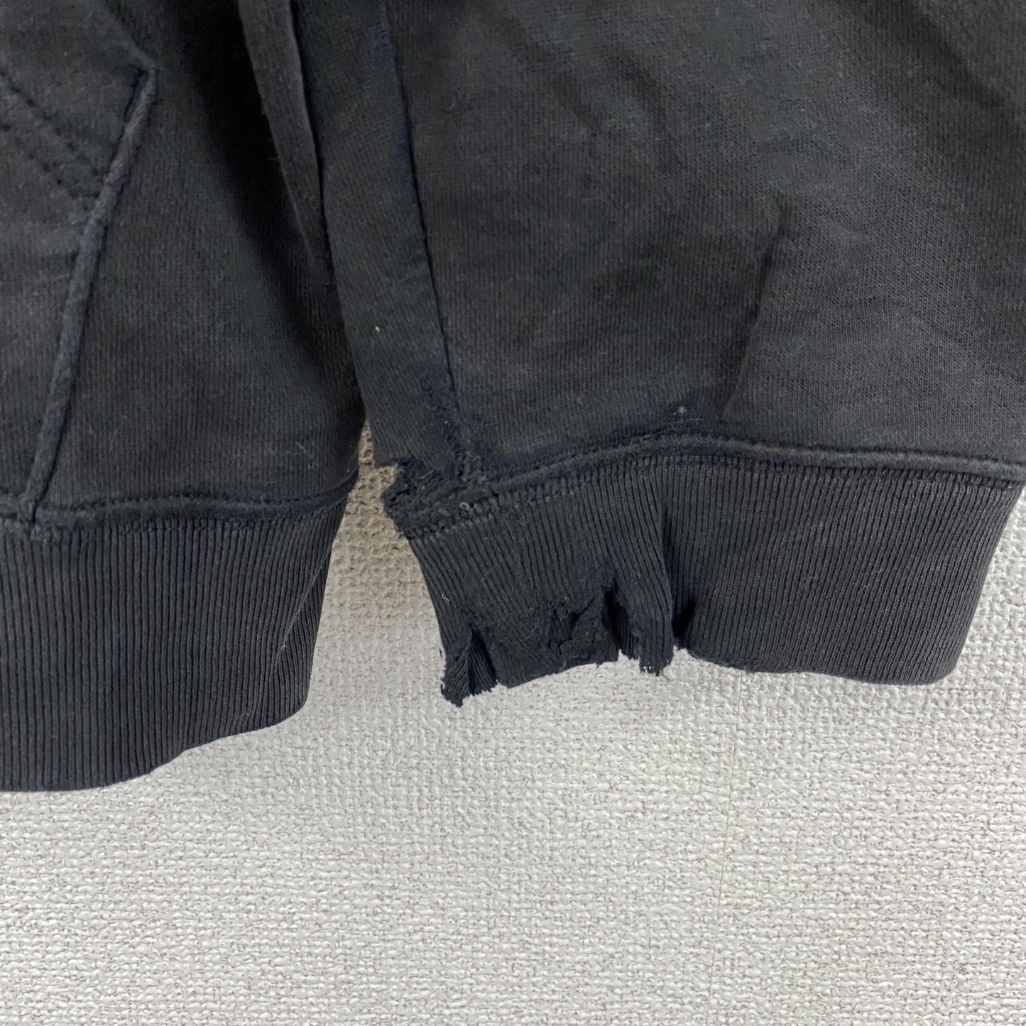 GAP　ギャップ　スウェットパーカー/フーディー　デカロゴ　フェード　黒　ブラック　Lサイズ