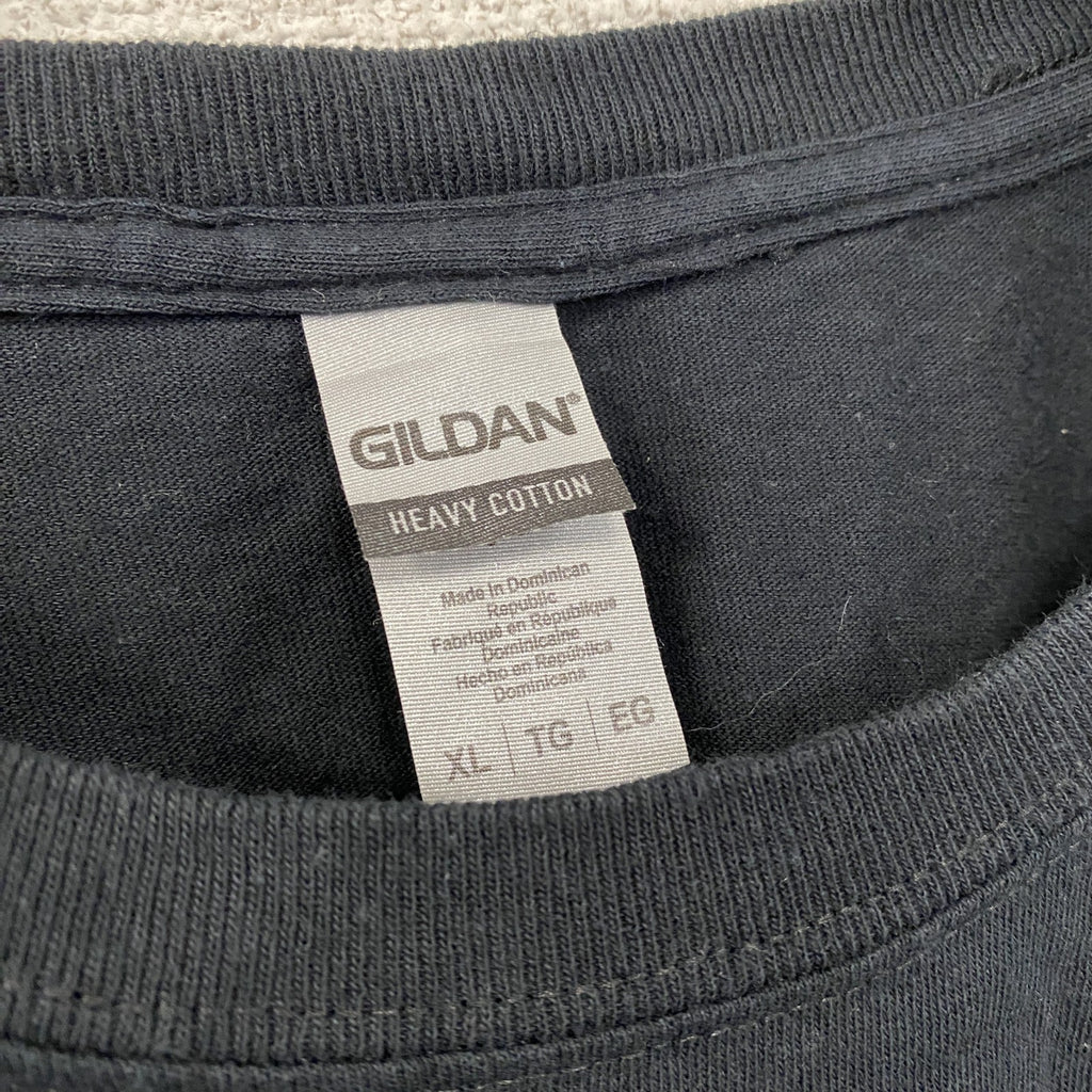 GILDAN　ギルダン　amazon　アマゾン　半袖プリントTシャツ　企業ロゴ　黒　ブラック　XLサイズ　古着