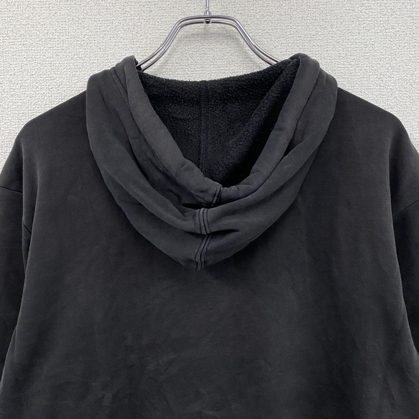 GAP　ギャップ　スウェットパーカー/フーディー　デカロゴ　フェード　黒　ブラック　Lサイズ