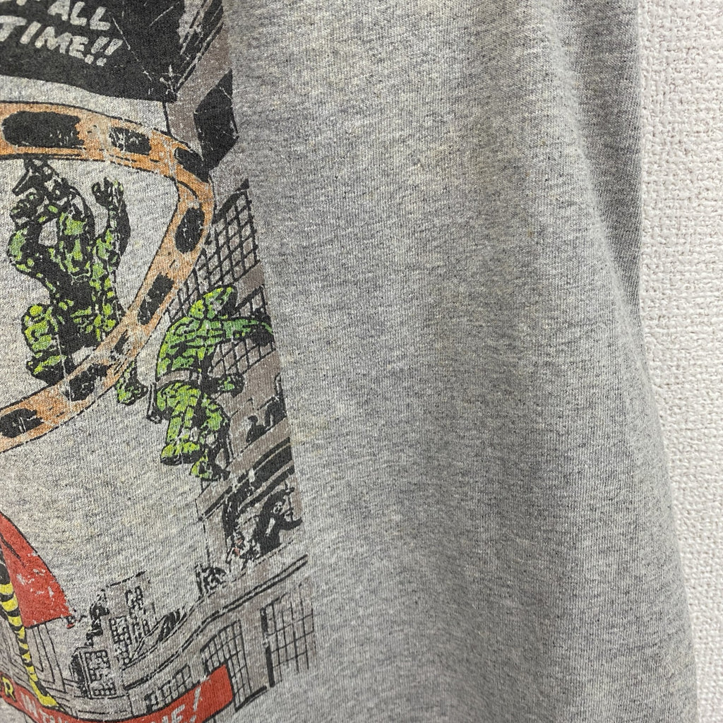 MARVEL COMICS　半袖プリントTシャツ　Journey into Mystery　DCコミックス　灰色　グレー　Mサイズ　古着