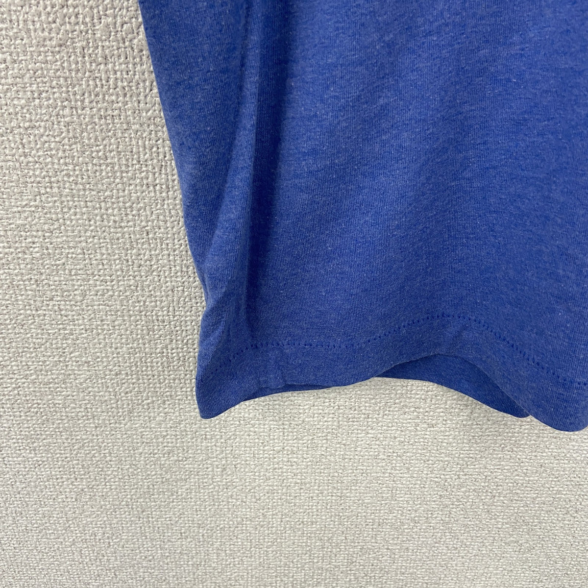 半袖プリントTシャツ　シングルステッチ　ヴィンテージ　青　ブルー カットソー メンズ コットン 古着