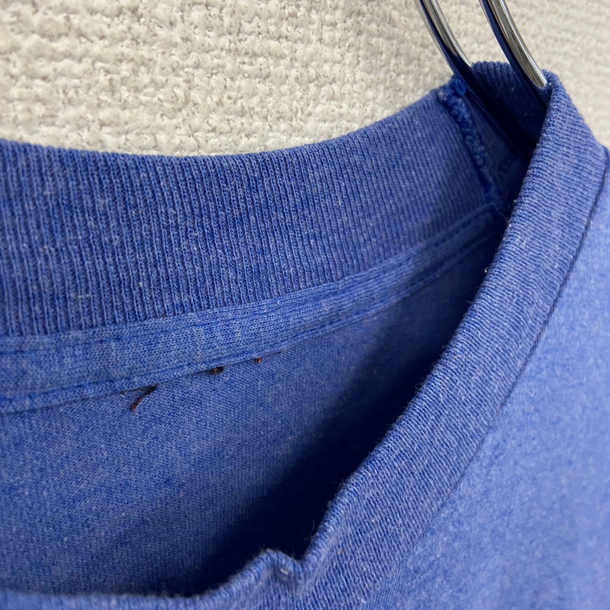 半袖プリントTシャツ　シングルステッチ　ヴィンテージ　青　ブルー カットソー メンズ コットン 古着
