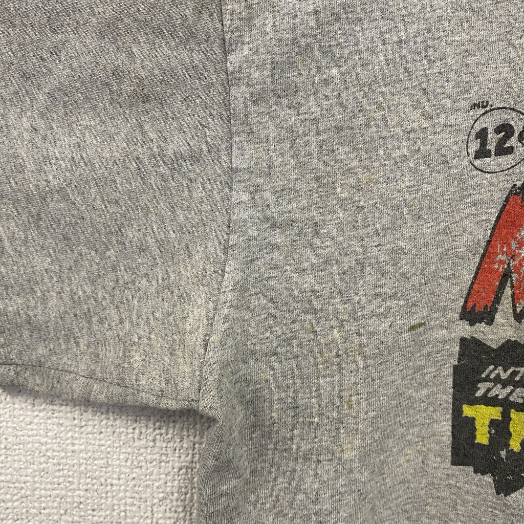 MARVEL COMICS　半袖プリントTシャツ　Journey into Mystery　DCコミックス　灰色　グレー　Mサイズ　古着