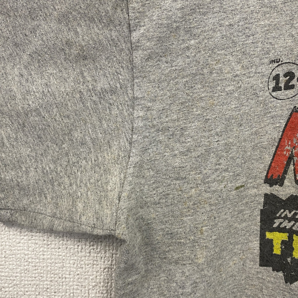 MARVEL COMICS　半袖プリントTシャツ　Journey into Mystery　DCコミックス　灰色　グレー　Mサイズ　古着