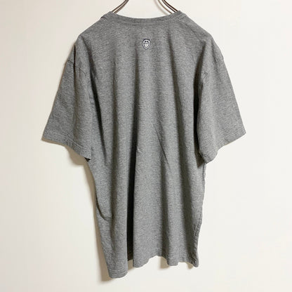 古着 used　Life is good　半袖プリントTシャツ　クルーネック　ピースサイン　グレー　ヴィンテージ　Lサイズ