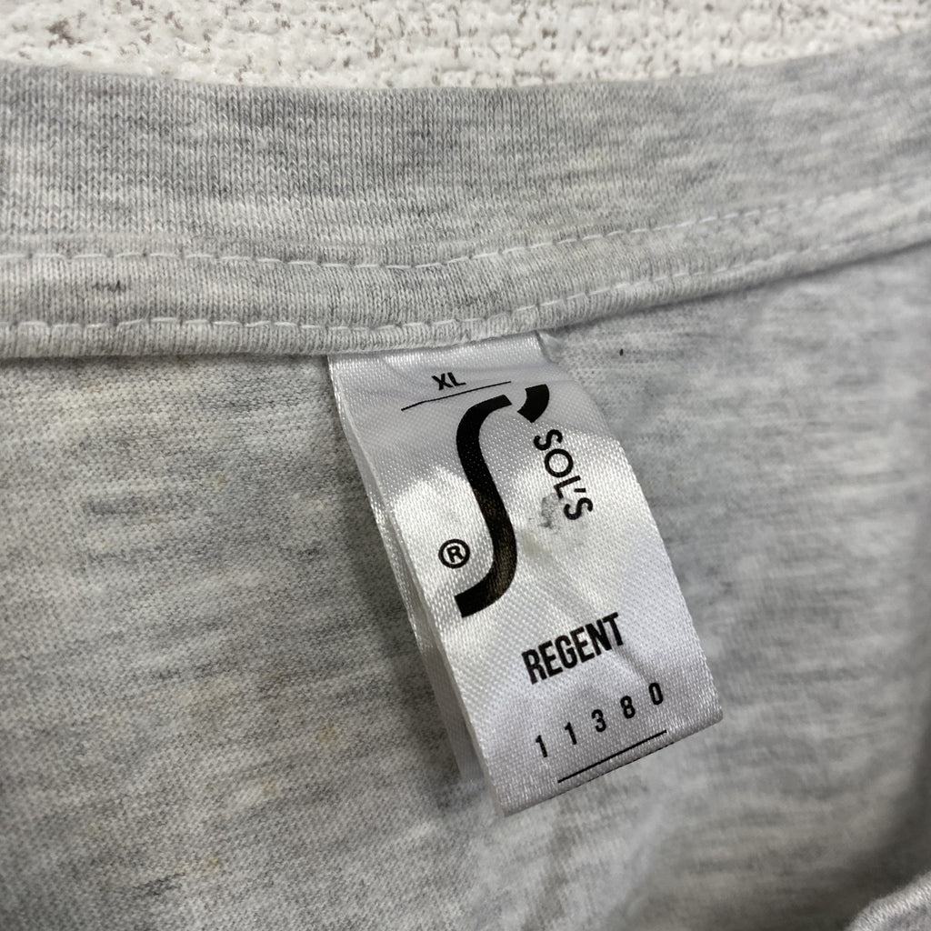 SOL’S　ゴジラ　半袖プリントTシャツ　灰色　グレー　XLサイズ　古着