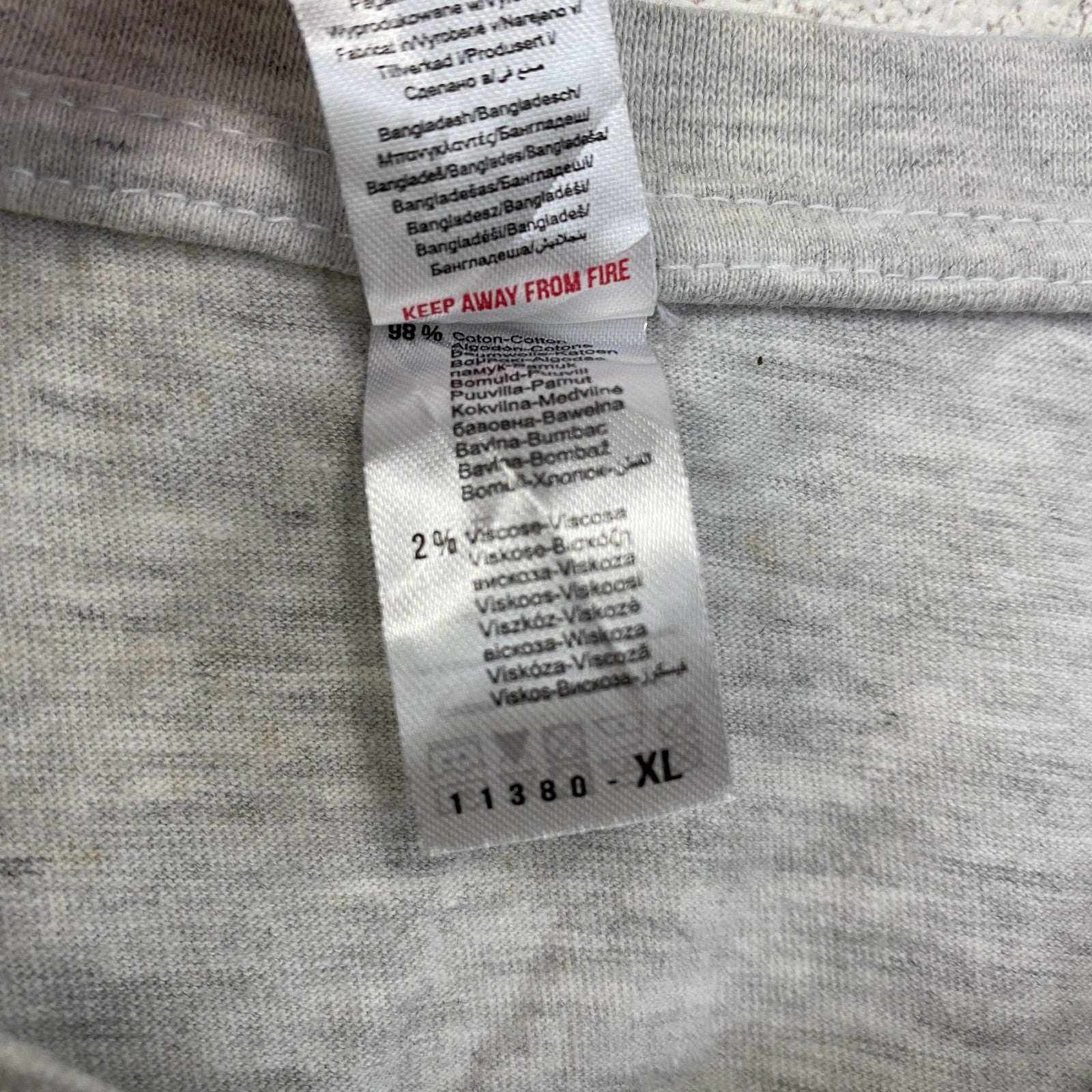 SOL’S　ゴジラ　半袖プリントTシャツ　灰色　グレー　XLサイズ　古着