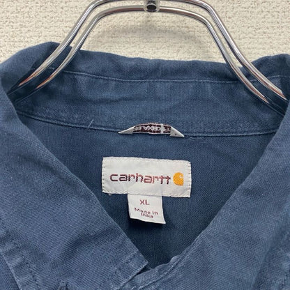 Carhartt　カーハート　半袖ボタンダウンシャツ　ワークシャツ　紺　ネイビー　XLサイズ