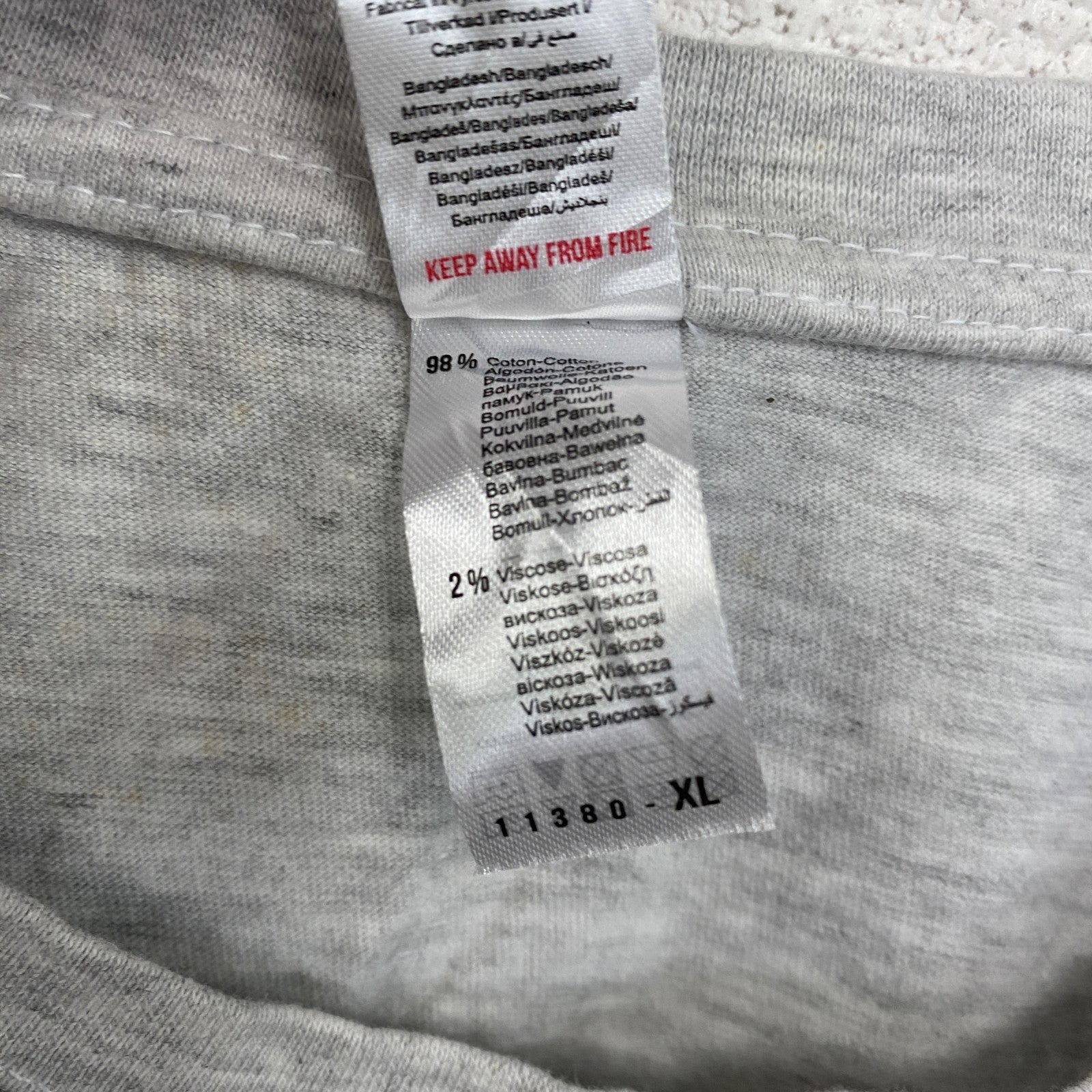 SOL’S　ゴジラ　半袖プリントTシャツ　灰色　グレー　XLサイズ　古着