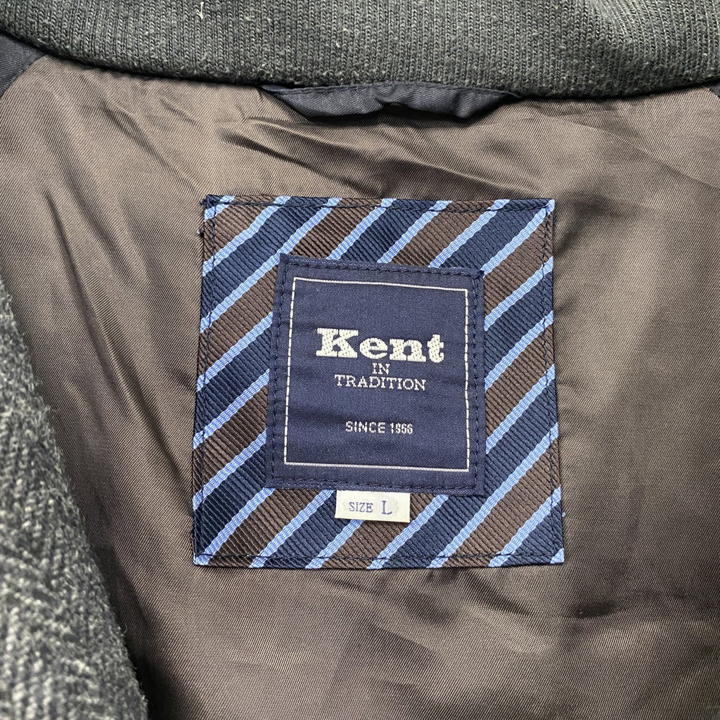 Kent IN TRADITION　ケントイントラディション　ブルゾン/スイングトップ　ヘリンボーン柄　グレー　灰色　Lサイズ　古着