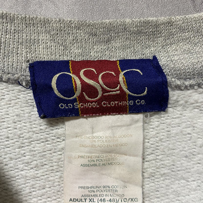 古着 used　OSCC　OLD SCHOOL CLOTHING COMPANY　長袖ロゴスウェット　トレーナー　グレー