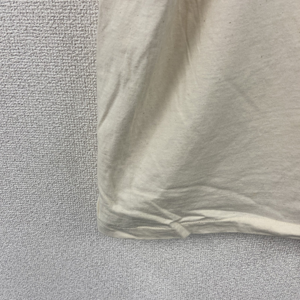 Hanes　ヘインズ　半袖プリントTシャツ　シングルステッチ　ヴィンテージ　ベージュ　XLサイズ　古着