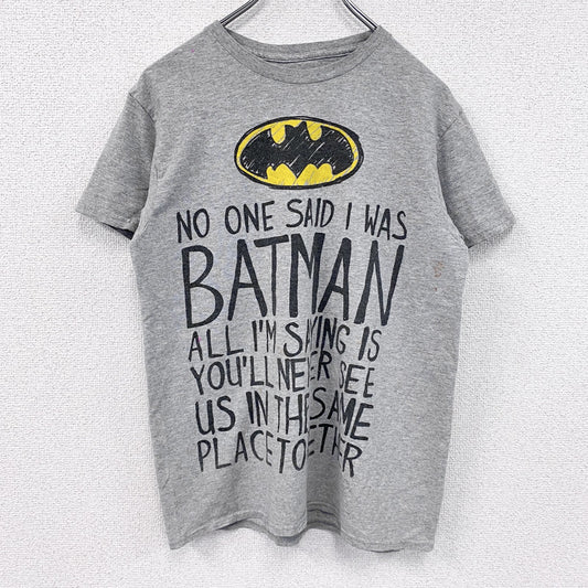 BATMAN　バットマン　半袖プリントTシャツ　ムービーT　灰色　グレー