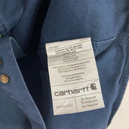 Carhartt　カーハート　半袖ボタンダウンシャツ　ワークシャツ　紺　ネイビー　XLサイズ