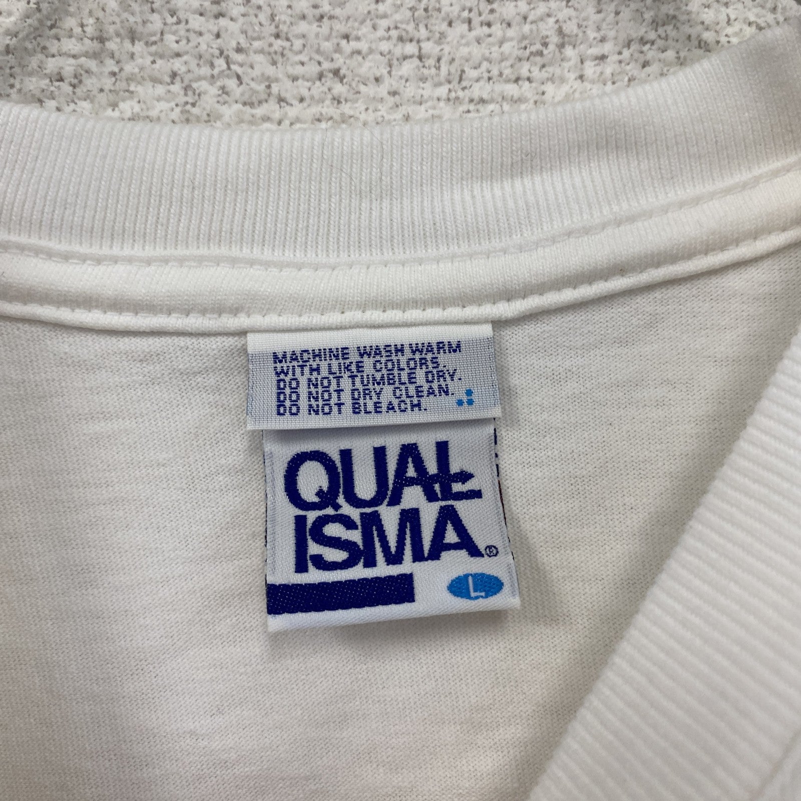 00s　QUALISMA　SONY　ソニー　SUNTORY　サントリー　半袖Tシャツ　ホワイト　イエロー　Lサイズ　　古着