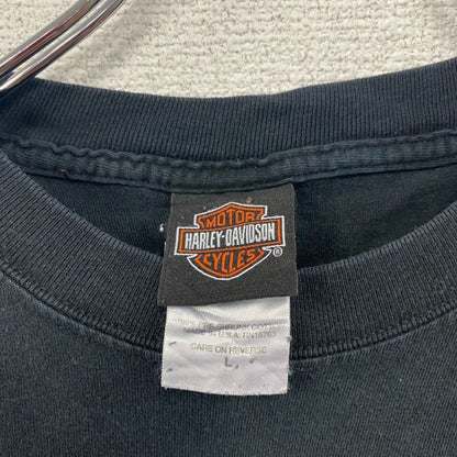 HARLEY DAVIDSON　ハーレーダビッドソン　半袖プリントTシャツ　黒　ブラック　Lサイズ