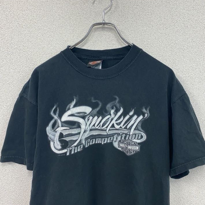 HARLEY DAVIDSON　ハーレーダビッドソン　半袖プリントTシャツ　黒　ブラック　Lサイズ