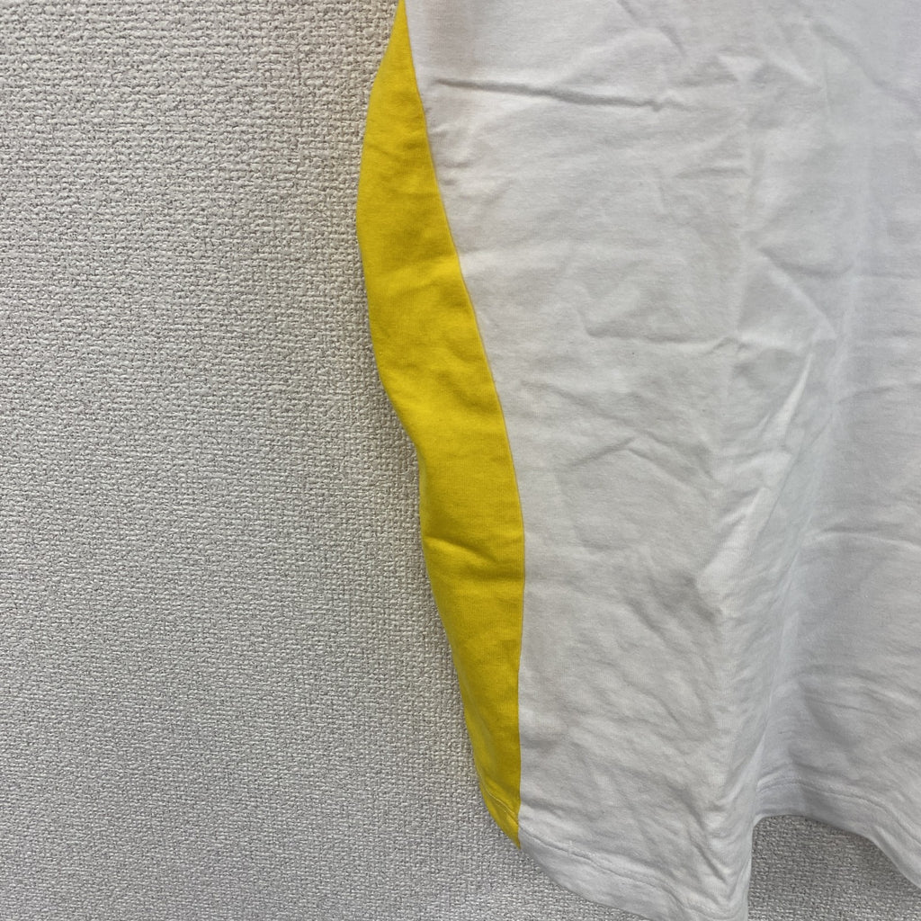 00s　QUALISMA　SONY　ソニー　SUNTORY　サントリー　半袖Tシャツ　ホワイト　イエロー　Lサイズ　　古着
