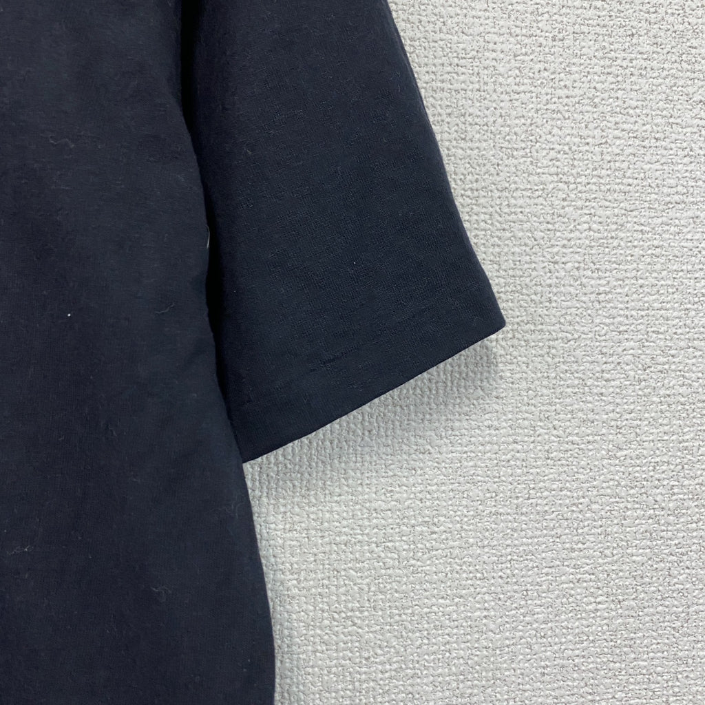 DELTA　デルタ　半袖Tシャツ　シングルステッチ　ヴィンテージ　黒　ブラック　Lサイズ カットソー メンズ コットン 古着