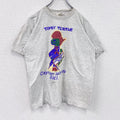 ～90s　GRANDBAY　半袖プリントTシャツ　シングルステッチ　Cayman Islands　ヴィンテージ　霜降りグレー　Mサイズ　古着