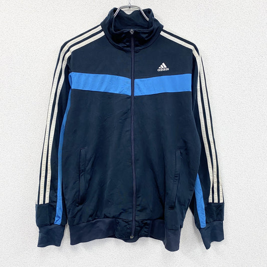 00s　adidas　アディダス　トラックジャケット/ジャージ　パフォーマンスロゴ　ヴィンテージ　ネイビー　Mサイズ