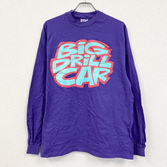 90s　Hanes　ヘインズ　長袖Tシャツ/ロンT　ヴィンテージ　紫　パープル　XLサイズ
