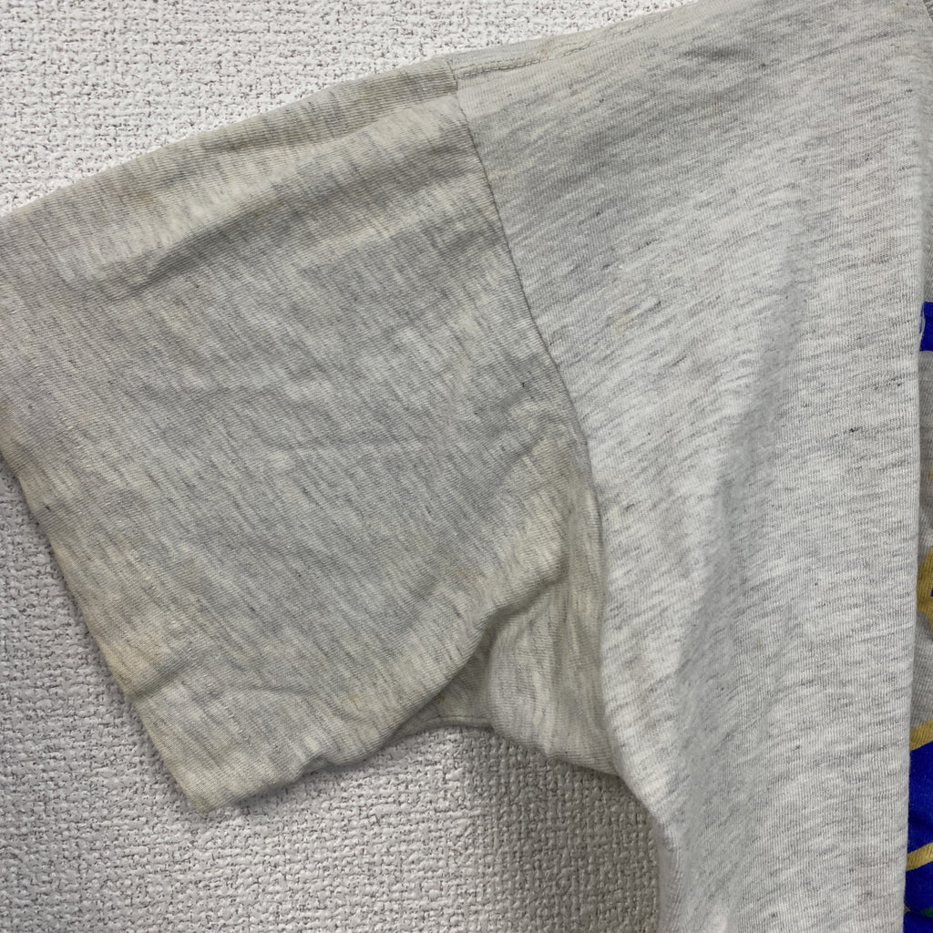 ～90s　GRANDBAY　半袖プリントTシャツ　シングルステッチ　Cayman Islands　ヴィンテージ　霜降りグレー　Mサイズ　古着