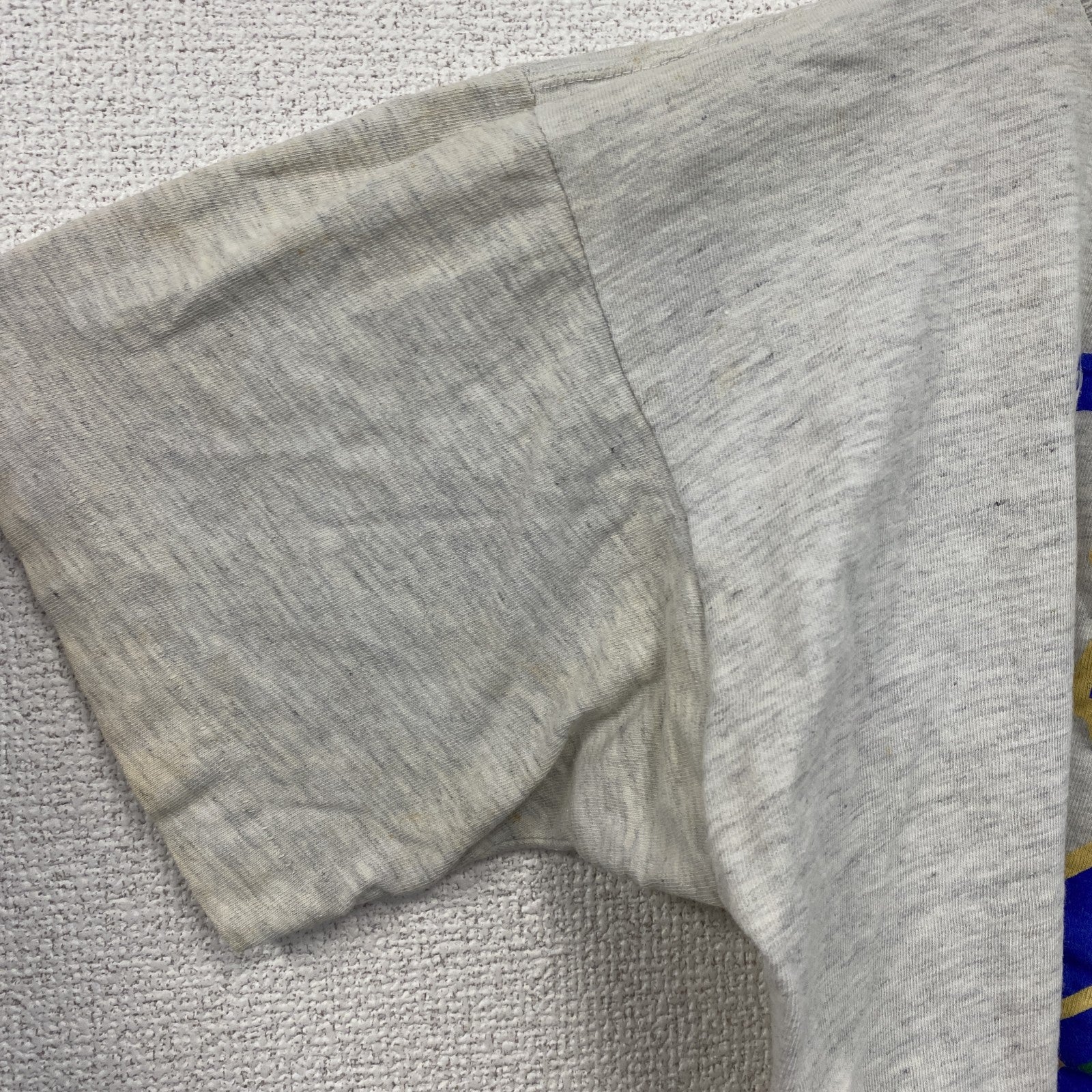 ～90s　GRANDBAY　半袖プリントTシャツ　シングルステッチ　Cayman Islands　ヴィンテージ　霜降りグレー　Mサイズ　古着