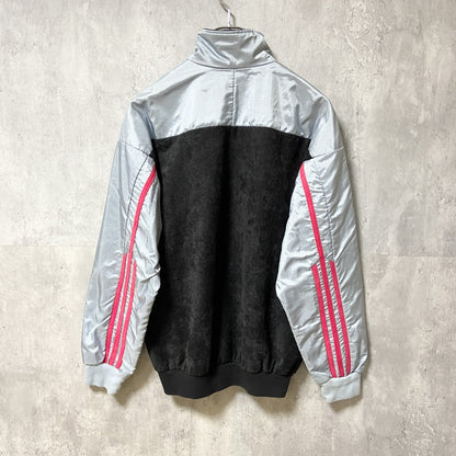 古着　used　adidas アディダス　80s　90s 長袖トラックジャケット　フルジップ　ハイネック　ベロア　Mサイズ