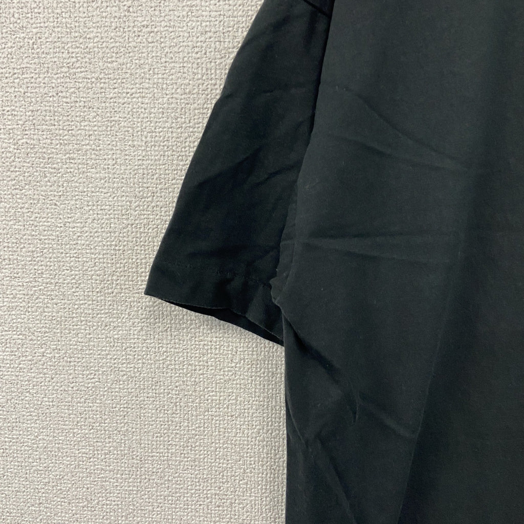 FRUIT OF THE LOOM　フルーツオブザルーム　半袖プリントTシャツ　シングルステッチ　ヴィンテージ　黒　ブラック　XLサイズ カットソー メンズ コットン 古着