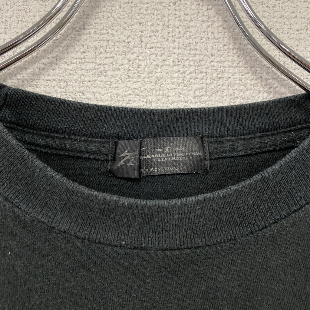 長渕剛　THANK YOU LIVE　半袖プリントTシャツ　ツアーT　黒　ブラック　古着