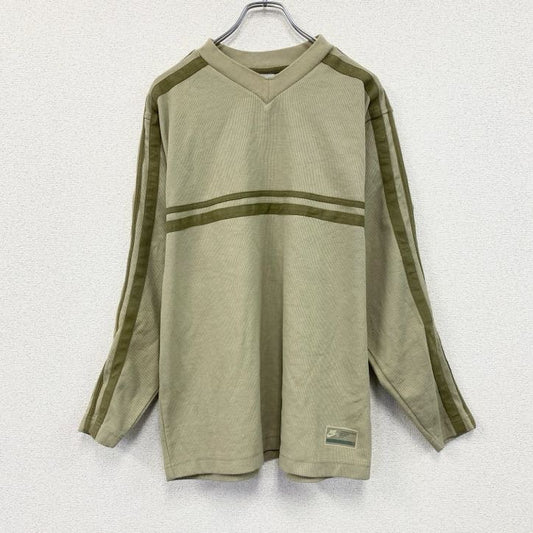 00s　NIKE　ナイキ　スウェット/トレーナー　ヴィンテージ　ワッフル生地　カーキ　Mサイズ