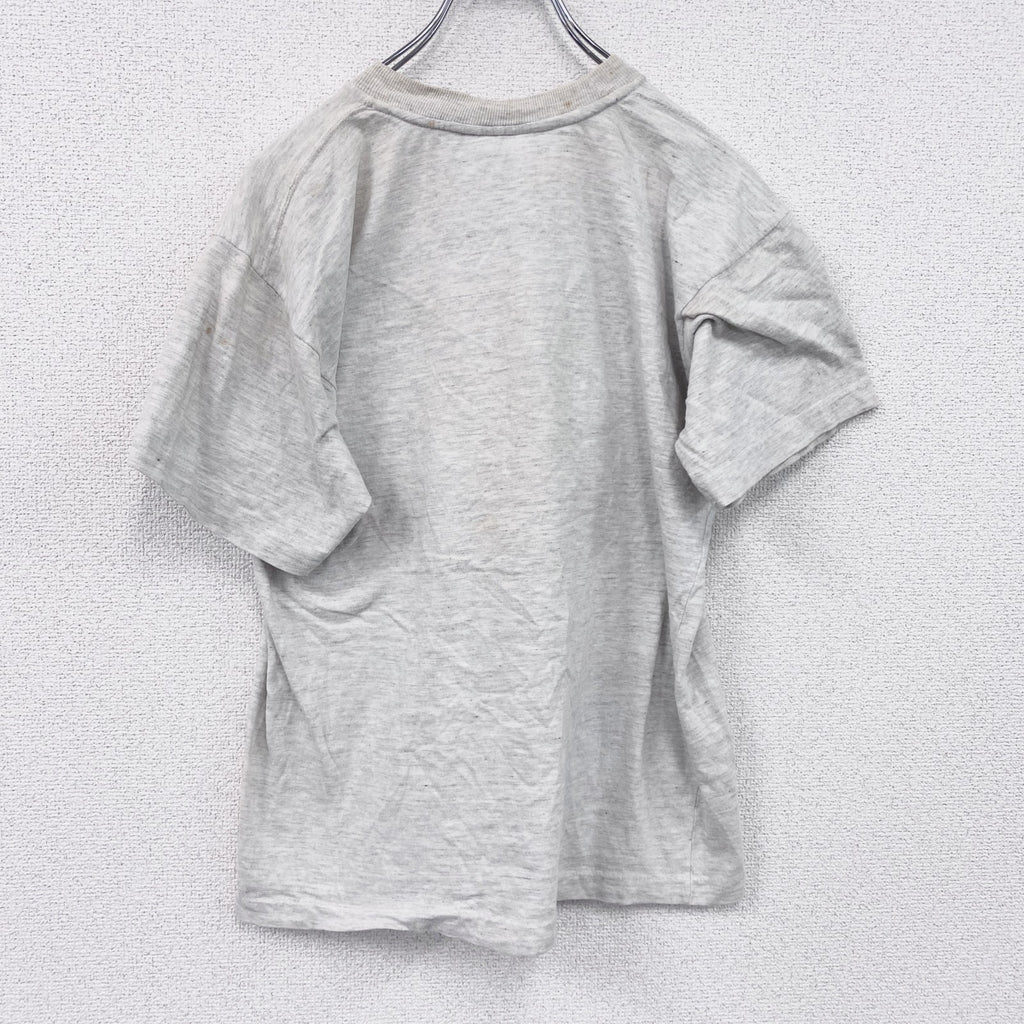 ～90s　GRANDBAY　半袖プリントTシャツ　シングルステッチ　Cayman Islands　ヴィンテージ　霜降りグレー　Mサイズ　古着