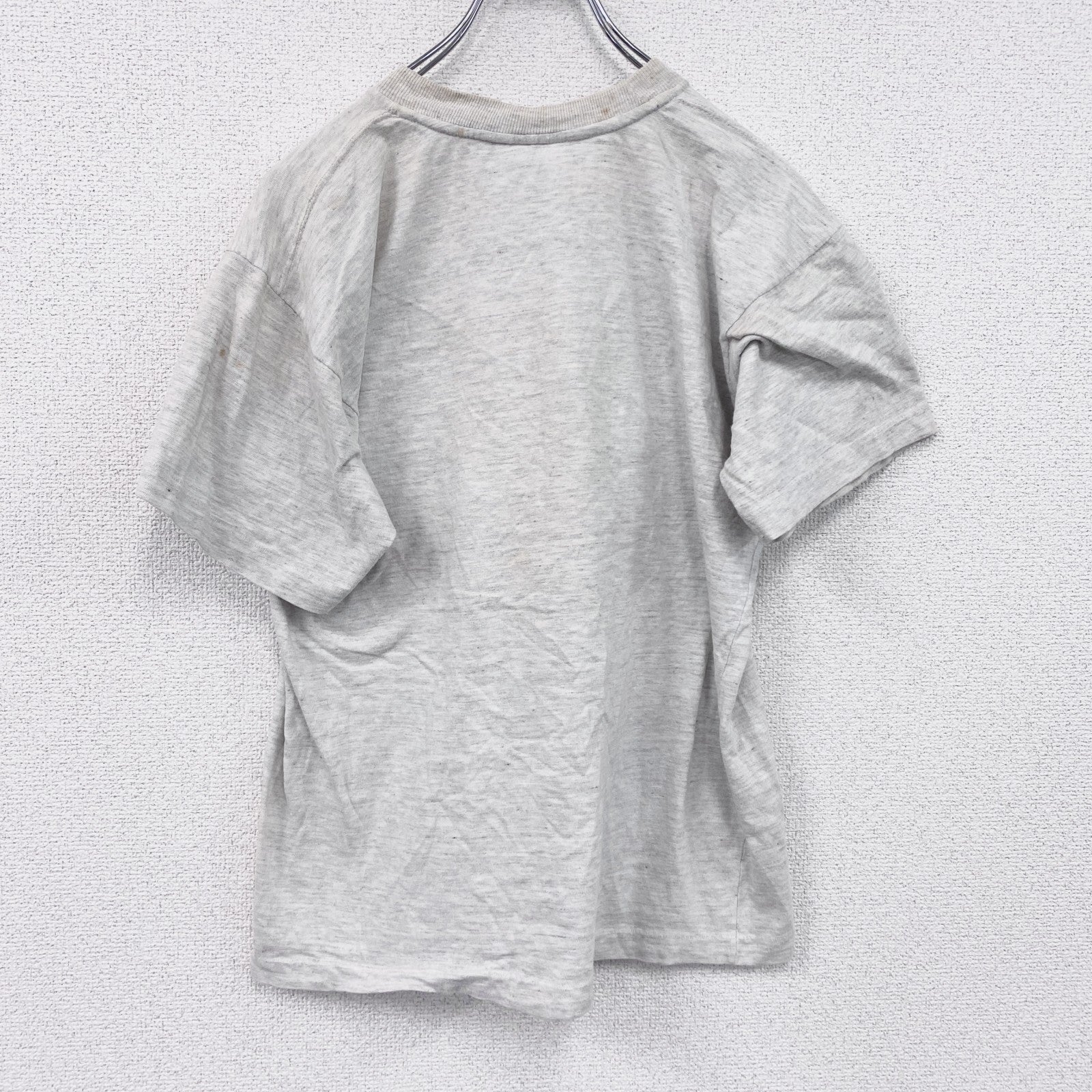 ～90s　GRANDBAY　半袖プリントTシャツ　シングルステッチ　Cayman Islands　ヴィンテージ　霜降りグレー　Mサイズ　古着