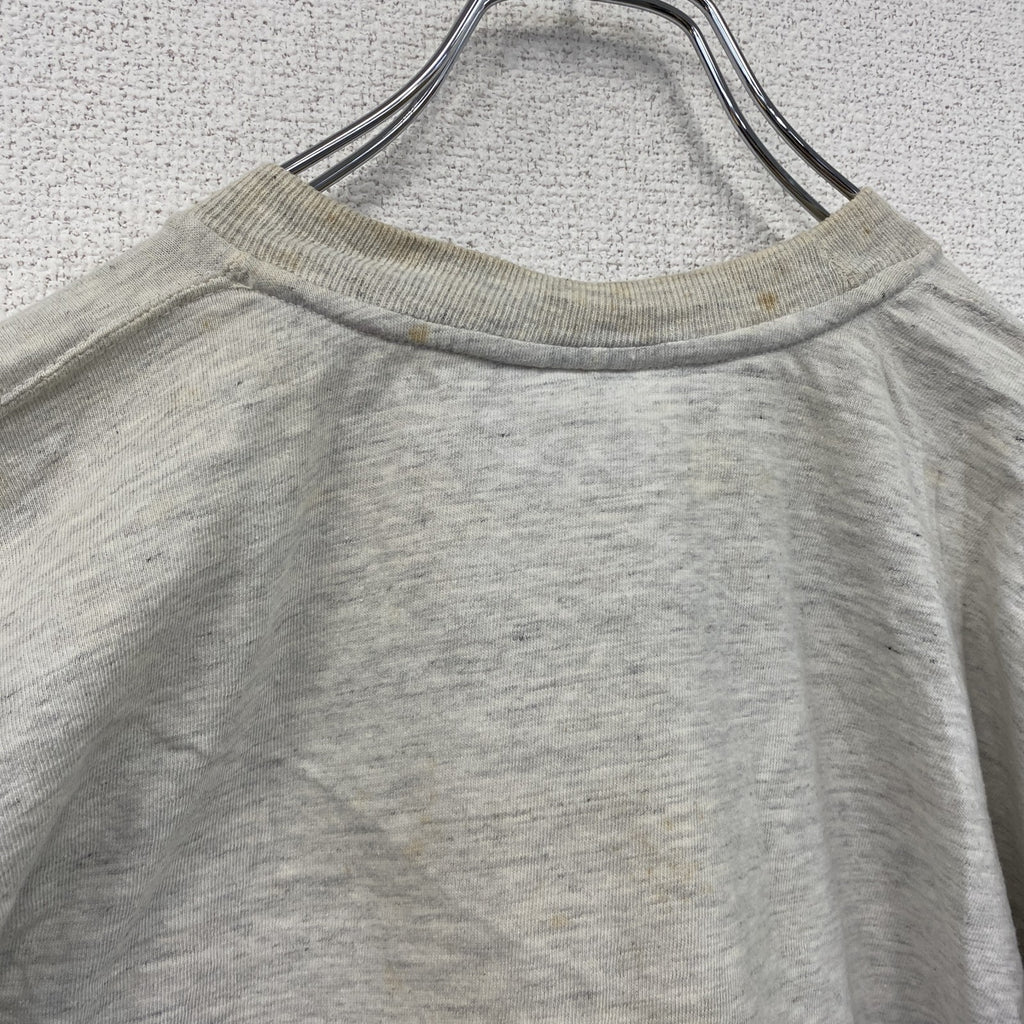 ～90s　GRANDBAY　半袖プリントTシャツ　シングルステッチ　Cayman Islands　ヴィンテージ　霜降りグレー　Mサイズ　古着