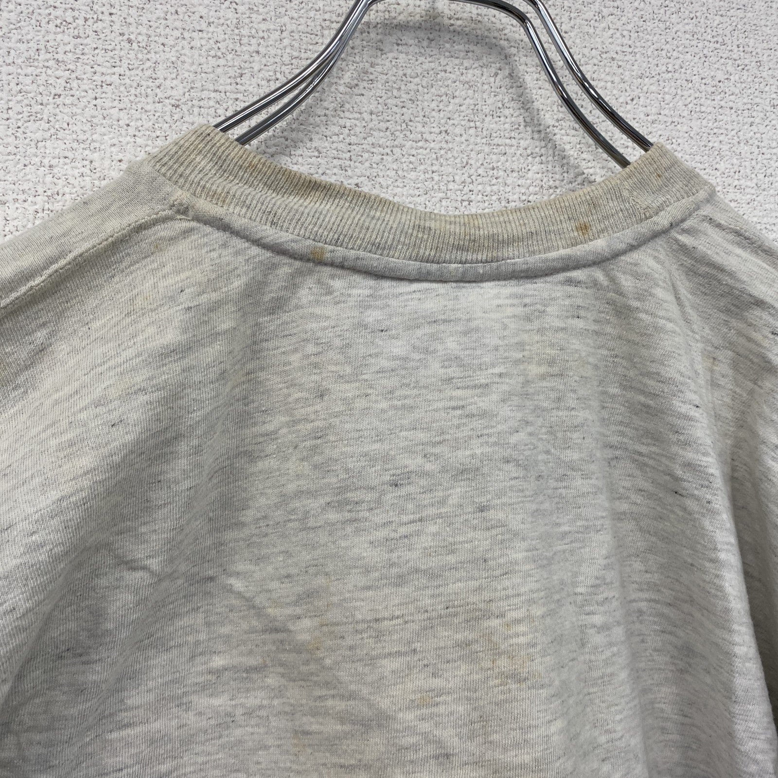 ～90s　GRANDBAY　半袖プリントTシャツ　シングルステッチ　Cayman Islands　ヴィンテージ　霜降りグレー　Mサイズ　古着