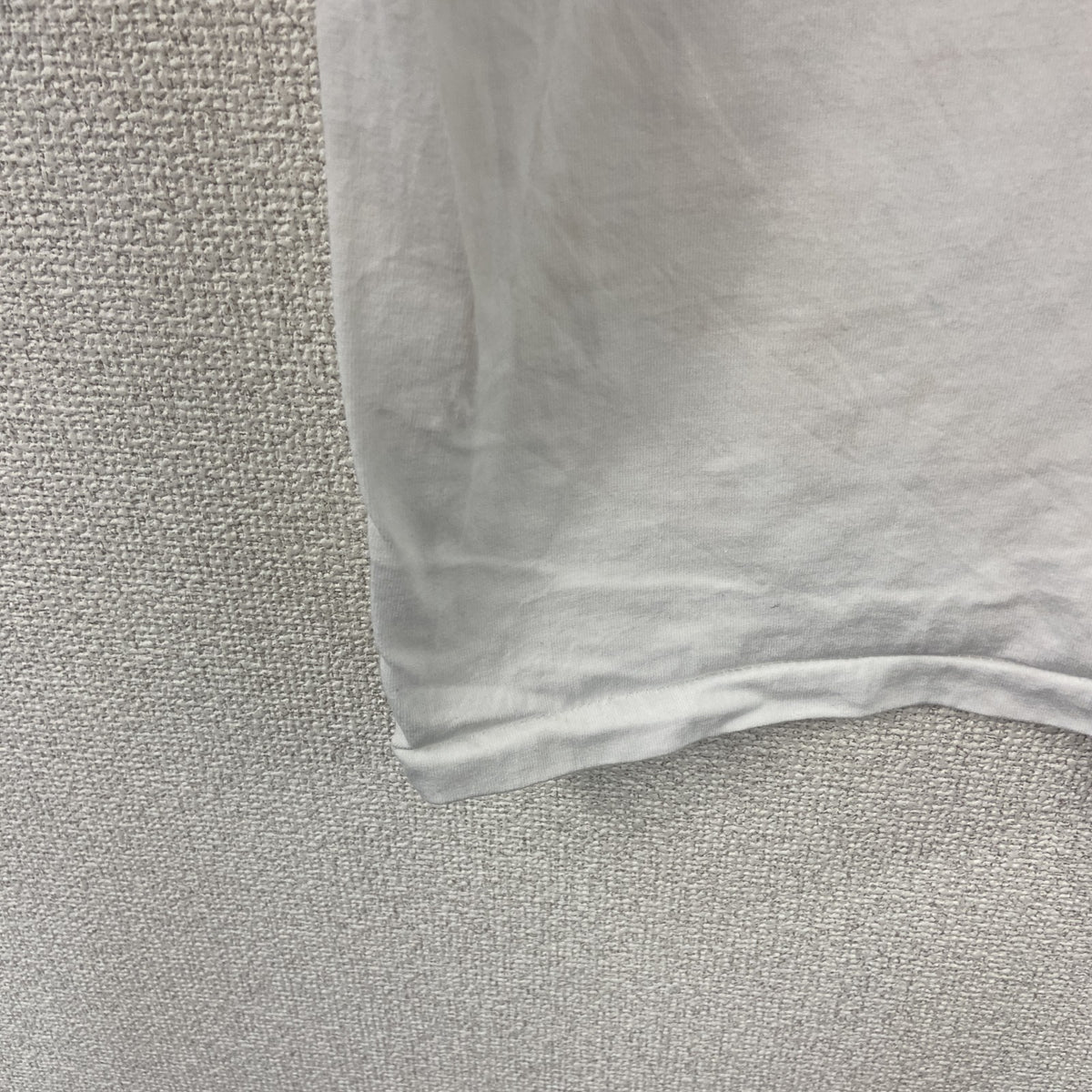 Hanes　ヘインズ　半袖プリントTシャツ　シングルステッチ　ヴィンテージ　白　ホワイト　XLサイズ カットソー メンズ コットン 古着