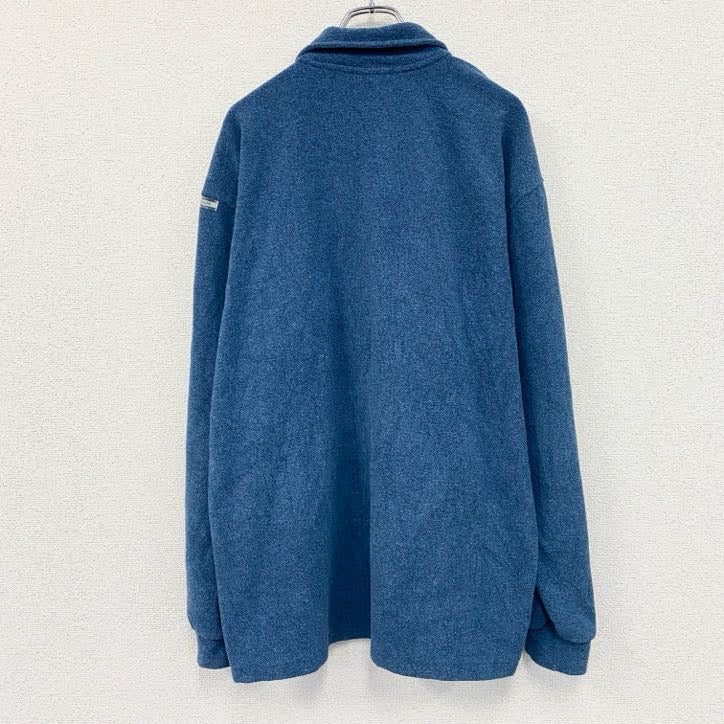 90s～　asics　アシックス　フルジップフリースジャケット　ヴィンテージ　青　ブルー　Lサイズ