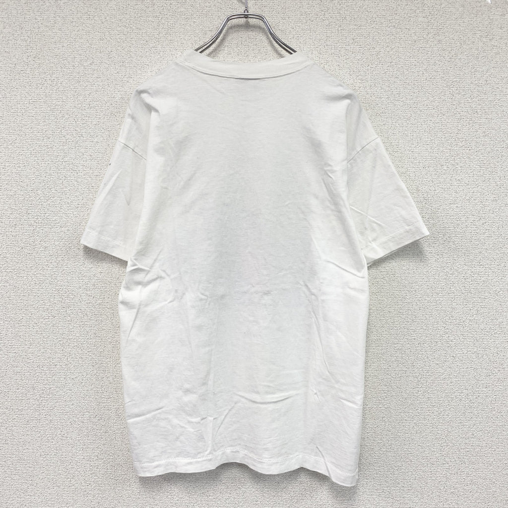 GOODSPORTS　Ferrari　フェラーリ　半袖プリントTシャツ　シングルステッチ　ヴィンテージ　白　ホワイト　Mサイズ　古着