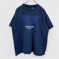 TAN TAN　カンクン　半袖スーベニアプリントTシャツ　紺　ネイビー　Lサイズ　古着