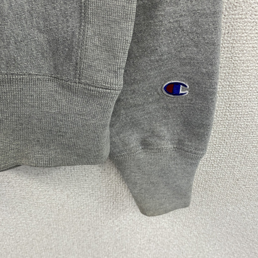 Champion　チャンピオン　リバースウィーブ　スウェット/トレーナー　刺繍ロゴ　ワンポイント　現行　灰色　グレー　Lサイズ　古着